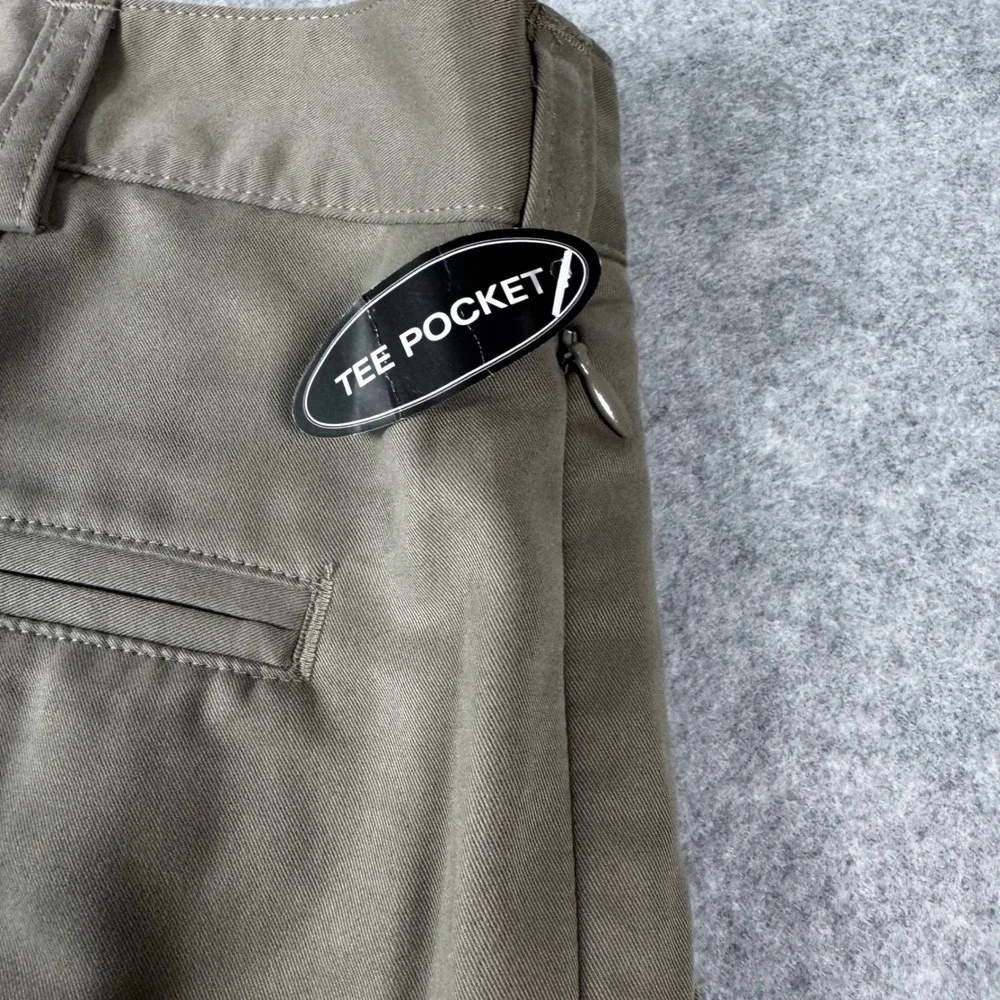 Croft & Barrow Golf Shorts Mens 38 Khaki NEW Microfiber Pleated CBS5110